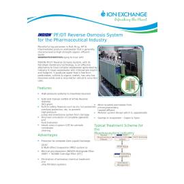 Indion PFDT Reverse Osmosis System Pharma