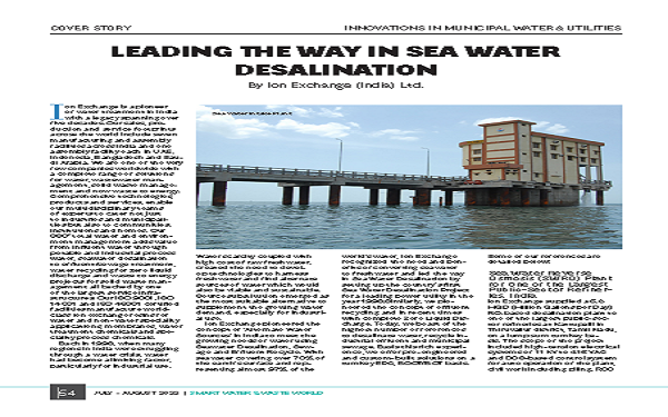 Leading the way in Sea Water Desalination