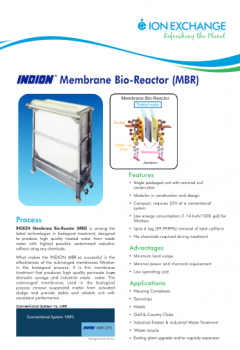 Indion Membrane Bio reactor - MBR