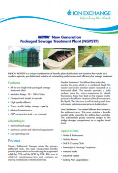 Indion New Generation Packaged Sewage Treatment Plants - NGPSTP