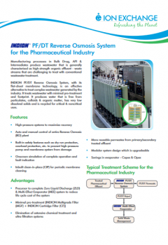 Indion PFDT Reverse Osmosis System_Pharma