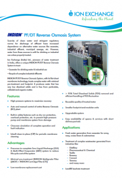 Indion PFDT Reverse Osmosis