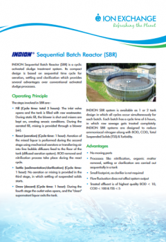 Indion Sequencing Batch Reactor - SBR